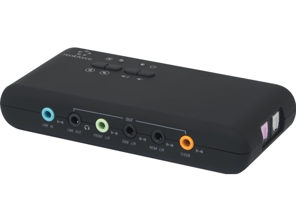 Renkforce RF-4355800, 7.1 kanaler, USB