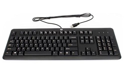 HP 672647-333, Fullstor (100 %), Kabel, USB, Mekaniska tangentbrytare, Svart (Dutch layout)