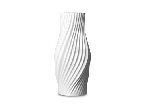 Lyngby Porcelæn - Twist Vas - Vit - 31 cm, bild 2