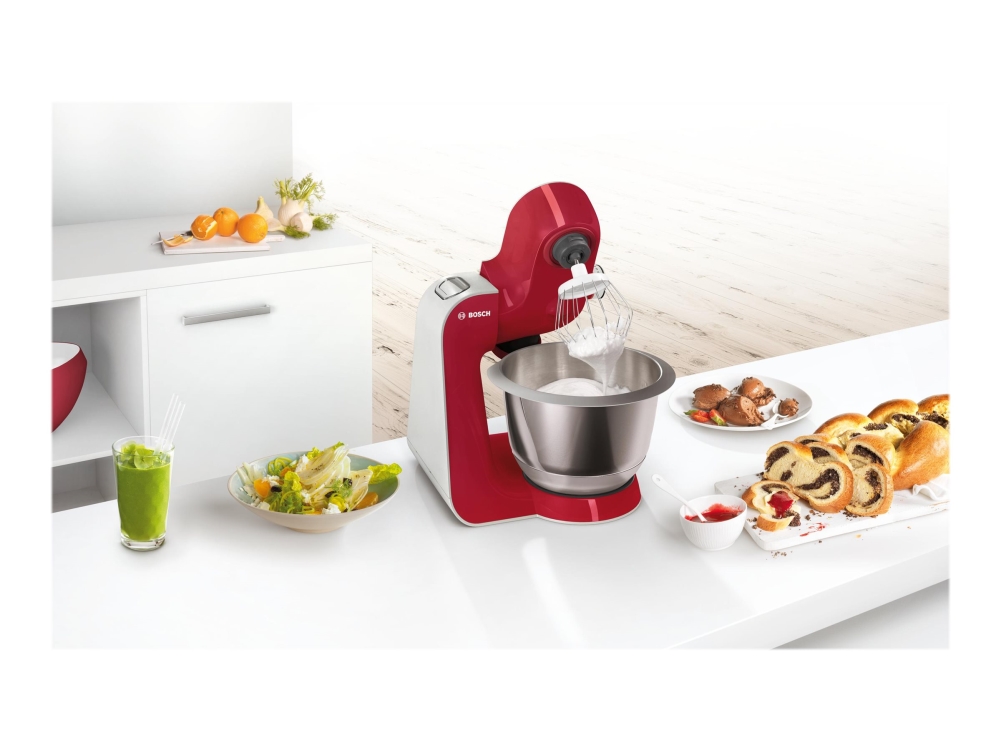 Bosch MUM5 CreationLine MUM58720 - Köksmaskin - 1000 W - djupröd/silver