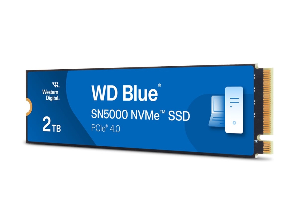 2 TB WD Blue SN5000 SSD, M.2 2280 NVMe PCIe Gen.4