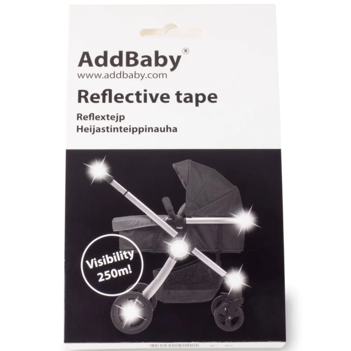 AddBaby Reflex tejp 0,5m Silver, 1 st