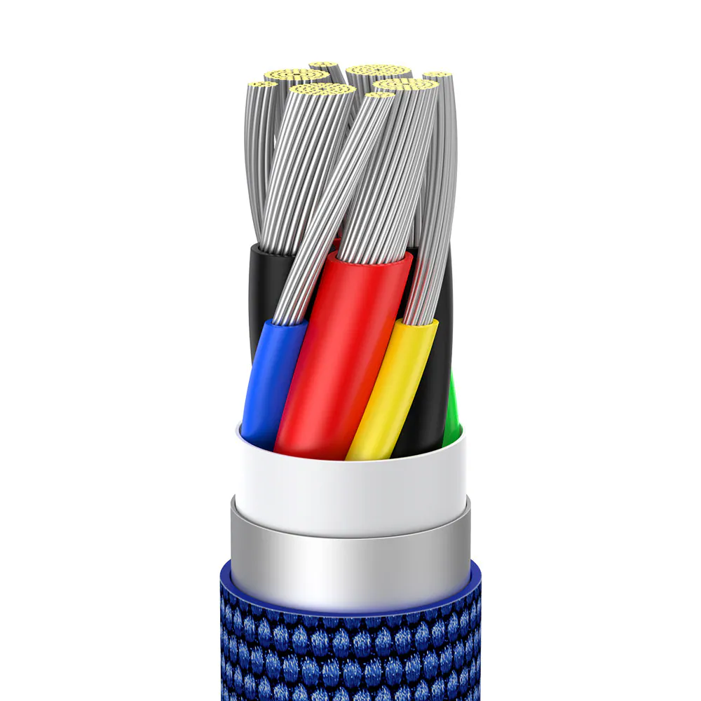 Baseus CAJY000703 USB-C - USB-C PD-kabel 100W 480Mb/s 2m - blå, bild 5