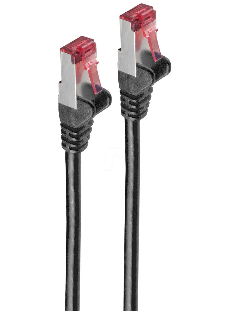 S/CONN maximum connectivity nätverks-/patchkabel cat 6A, S/FTP, PIMF, halogenfri, GHMT-certifierad, svart, 0,25 m (75711-A0.25S)