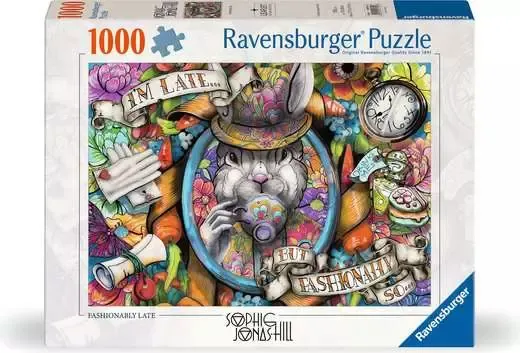 Ravensburger Pussel: Fashionably Late 1000 Bitar, bild 4