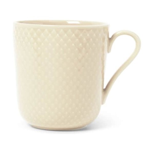 Lyngby Porcelæn - Rhombe Earth Mugg med Handtag - 39 cl - Marmor