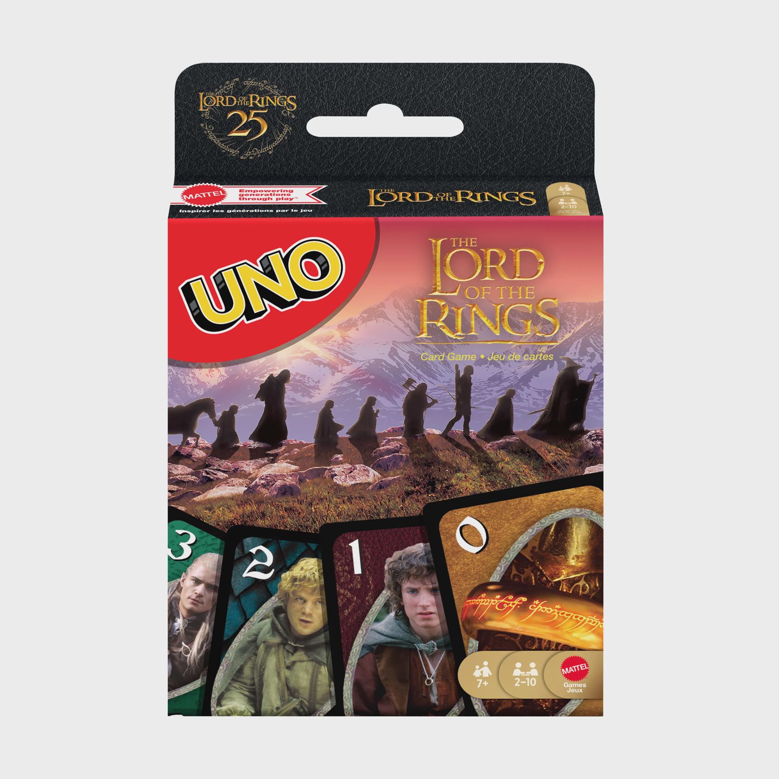 Mattel Games UNO The Lord of the Rings, Kortspel, Kasta kort, 7 År, Familjespel