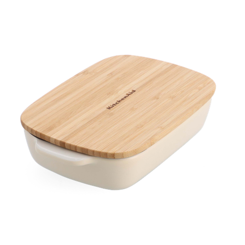 KitchenAid - Small Baker with Lid - Almond Cream