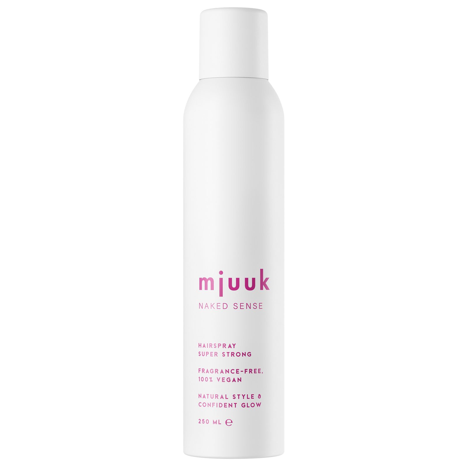 Mjuuk Naked Sense Fragrance-Free Hairspray Super Strong 250 ml, bild 3