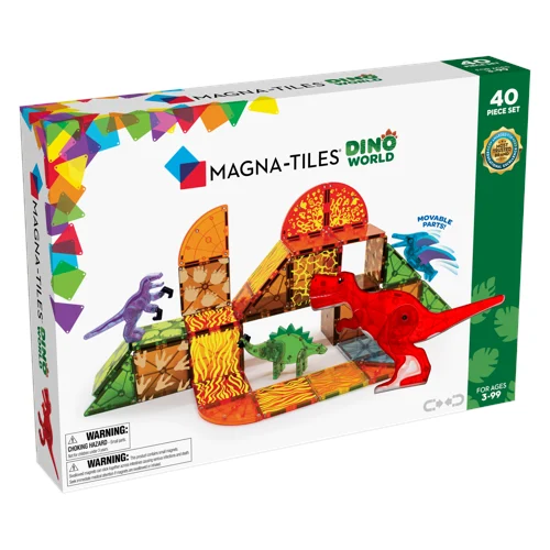 Magna-Tiles - Dino World - 40 Delar