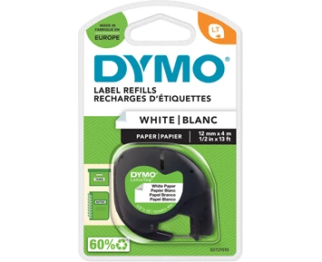 Dymo Letratag Märktejp av papper 12 mm, bild 5