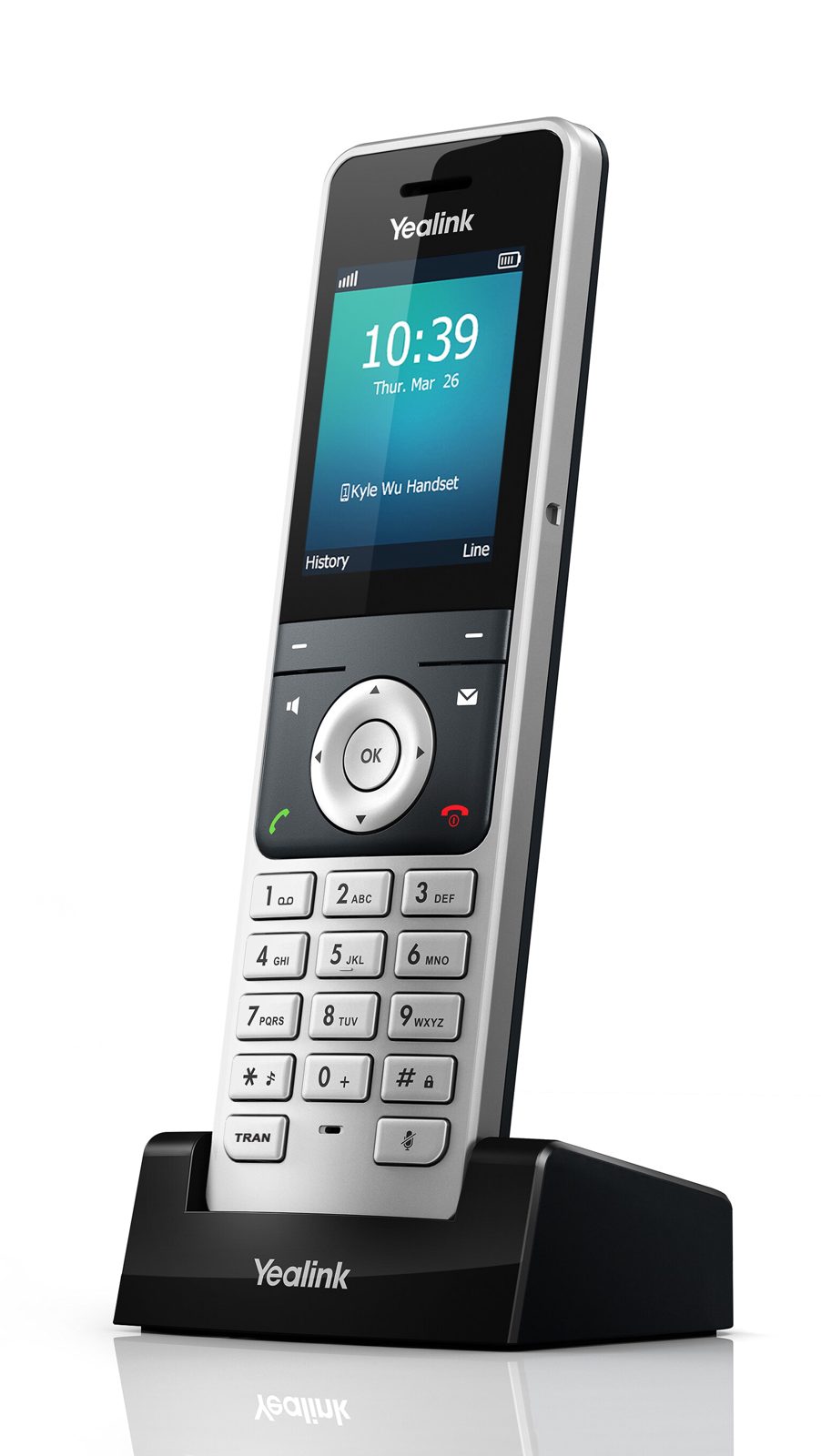 Yealink W56H - Trådlös förlängningshandenhet med nummerpresentation - IP-DECT\GAP - 3-riktad samtalsförmåg - SIP