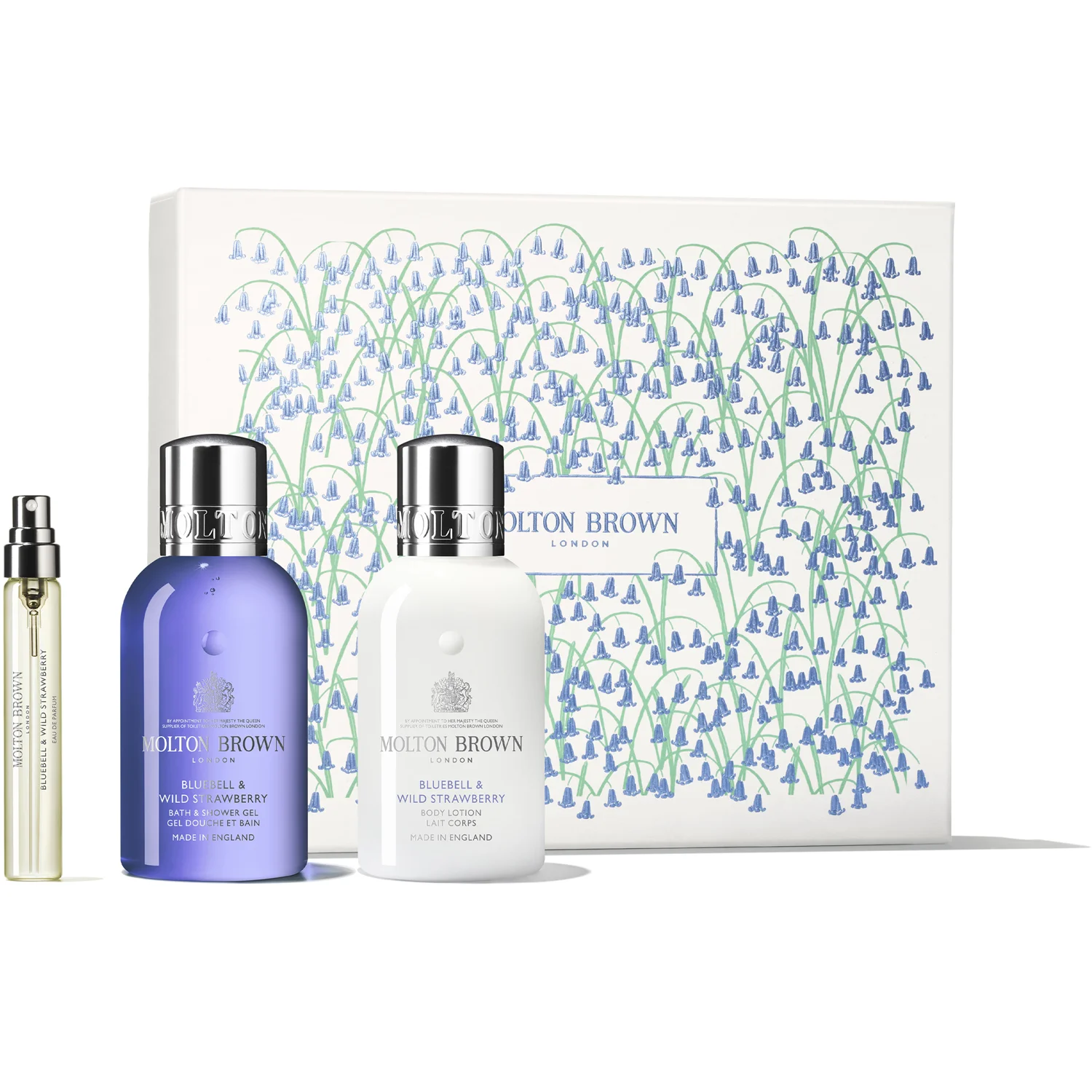 Molton Brown Bluebell & Wild Strawberry Travel Gift Set 207,5 ml