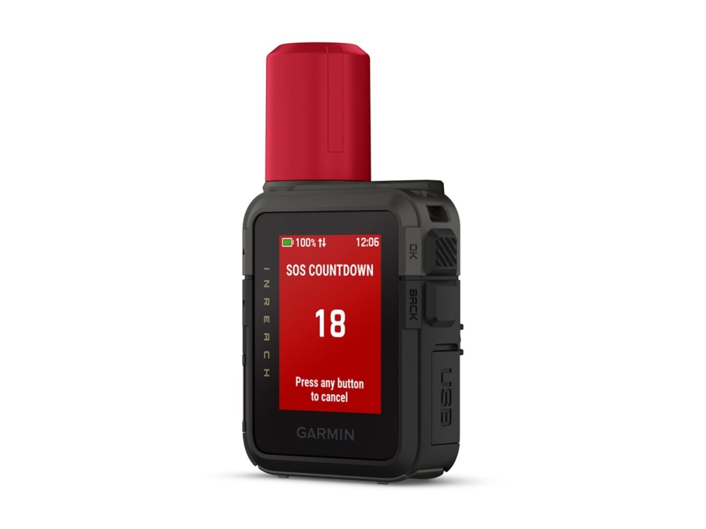 Garmin inReach Mini 3 Plus satellitkommunikator 1,9 010-03387-10, röd/svart