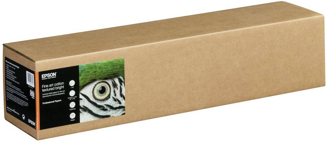 Epson Fine Art Cotton Textured Bright II, 24"/610mm, 300g/m2, rulle 15 meter, bild 2
