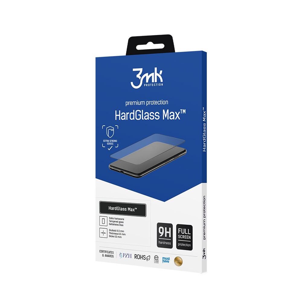 Förstärkt 3mk HardGlass Max svart härdat glas för Samsung Galaxy M53 5G, bild 2