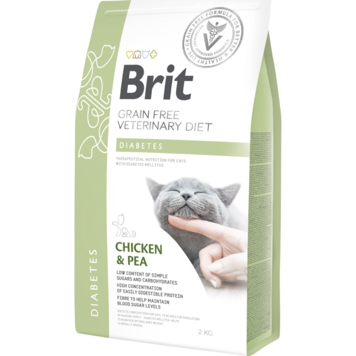 Brit GF Vet Diets Cat Diabetes 2 kg