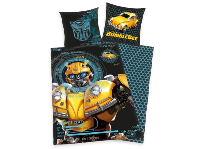 Bumblebee transformer-bäddset 135x200 cm - 100% bomull