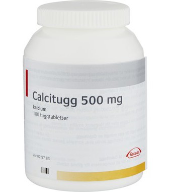 Calcitugg tuggtablett 500 mg 100 st