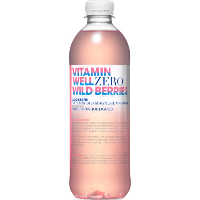 Vitamin Well Zero, Wild Berries, 500 ml