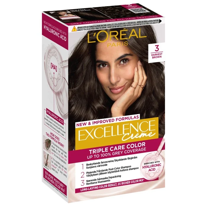 L'Oréal Paris Excellence Crème 3 Dark Brown 1 pcs, bild 3