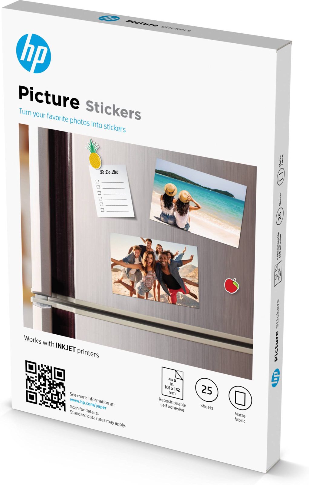 HP Picture Stickers, 10x15 cm, 25 ark, bild 3