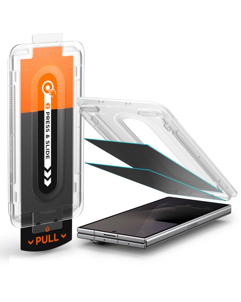 Spigen Glas.tR EZ Fit Pro HD Privacy – 2-pack härdat glas för Samsung Galaxy Z Fold 7/8 Ultra, bild 3