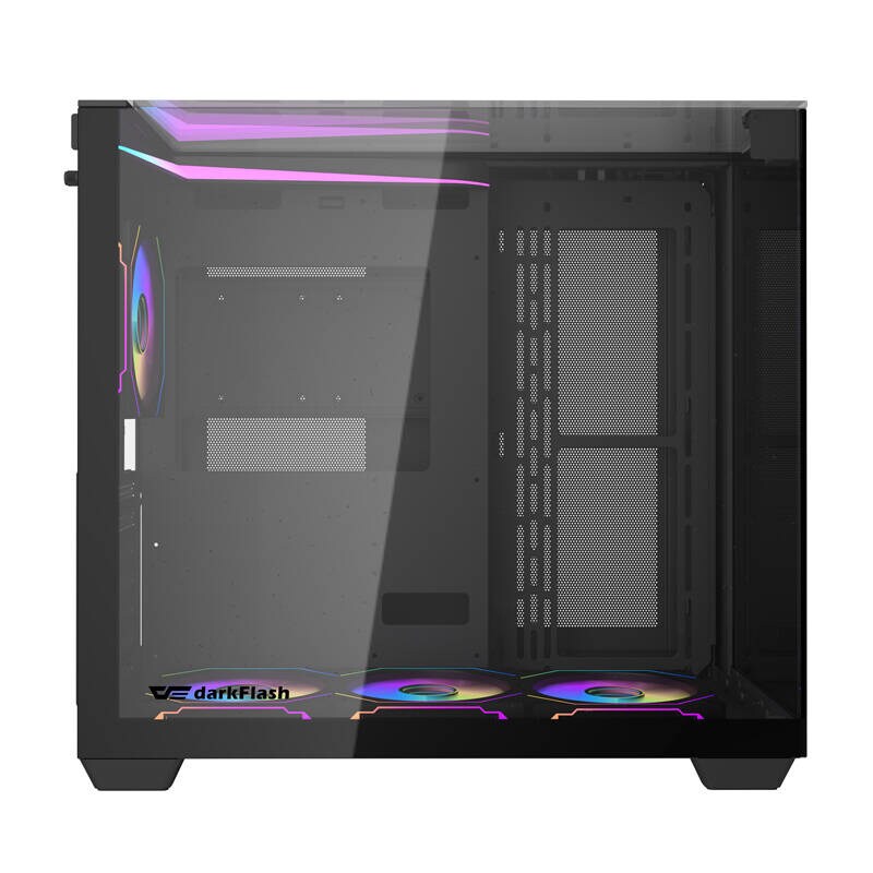 Darkflash TH285 computer case 4 fans (black) - Chassi - Miditower - Svart, bild 5