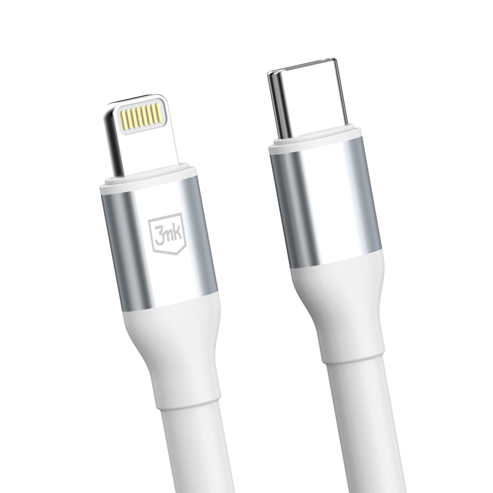 3mk Hyper Cable N-SERIES USB-C / Lightning 3 m PD 3.0 9 V/3 A 27 W – vit, bild 4