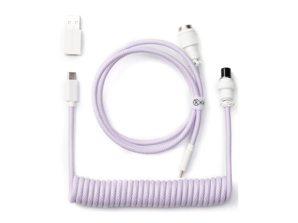Keychron Coiled Aviator Cable 8K Rak Lila