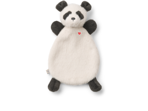 Liewood - Roy Panda Cuddle Cloth - Sandy / Dark grey - One size, bild 2