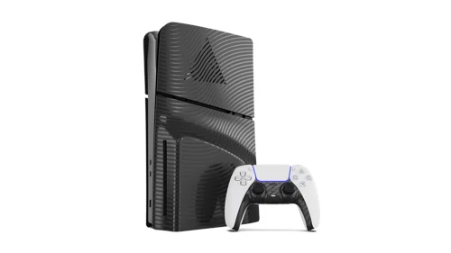 Maxx Tech PS5 Slim Faceplates + Controller Faceplates - Black Wave, bild 3