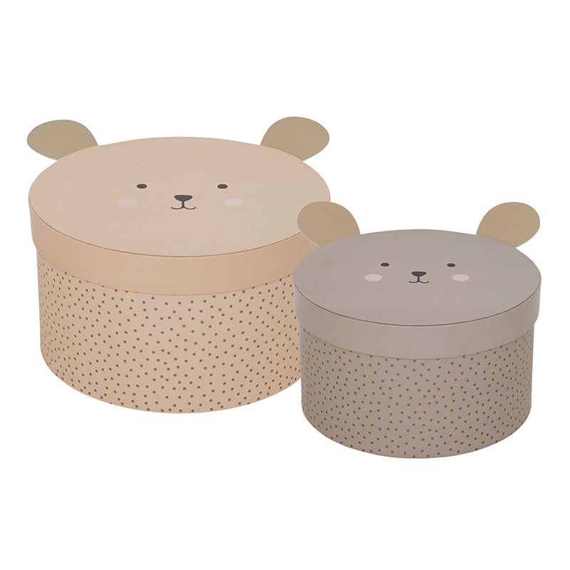 Jabadabado förvaringsask 2-pack, teddy