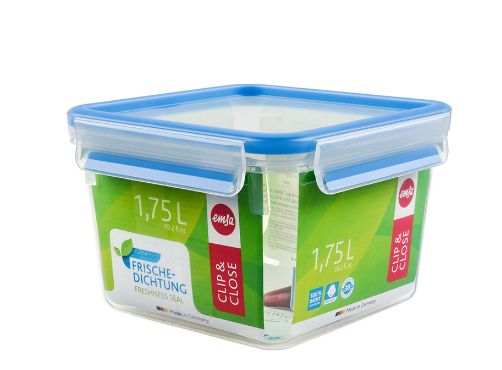 EMSA 508537, Låda, Rektangulär, 1,75 l, Blå, Transparent, Plast, Tyskland