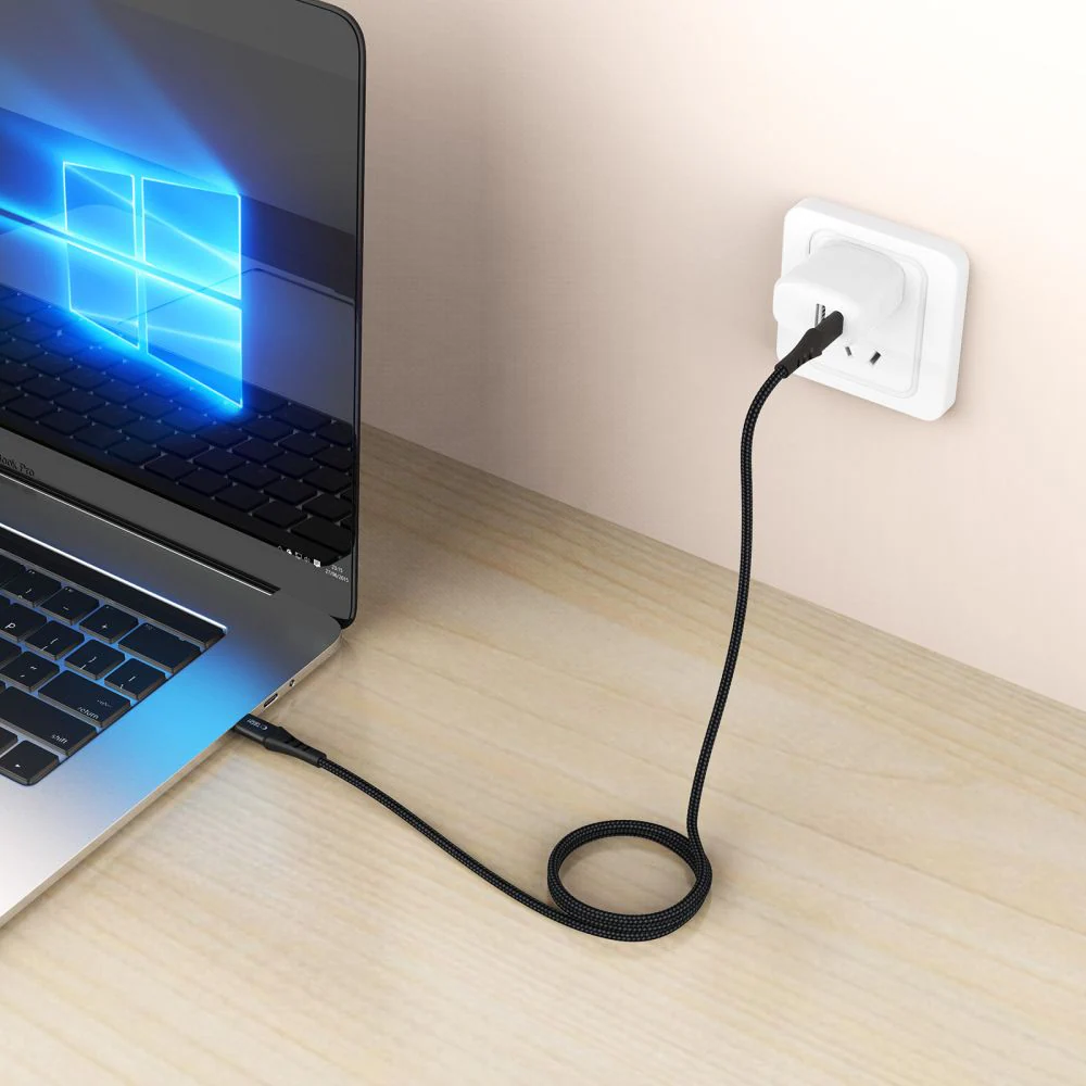 Tech-Protect Ultraboost UB11T USB-C / USB-C PD 100 W / QC3.0-kabel 100 cm – Svart, bild 5