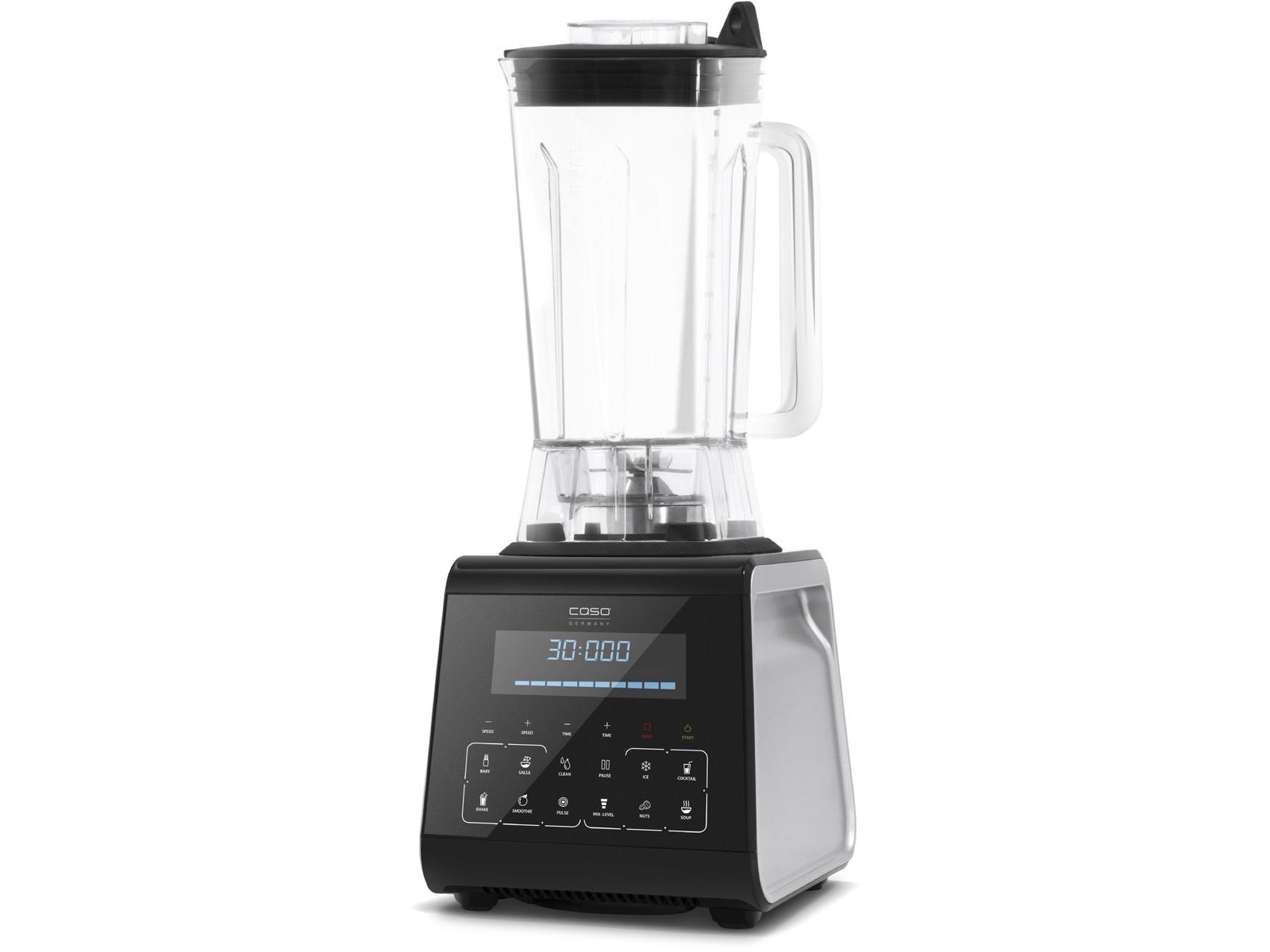 Caso B3000, Bänkmixer, 2 l, Pulsfunktion, Iskrossning, 1400 W, Blå
