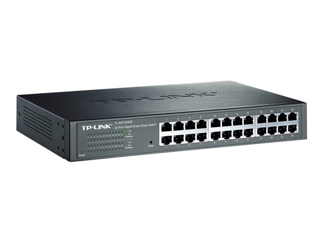 TP-Link TL-SG1024DE, 24-port Gigabit Smart Switch, desktop/rackmonterbar 19", VLAN, metallhölje, bild 3