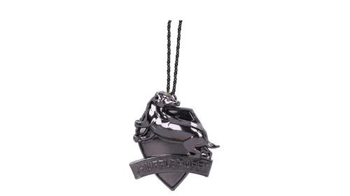Harry Potter Hufflepuff Crest (Silver) Hanging Ornament 6cm, bild 3