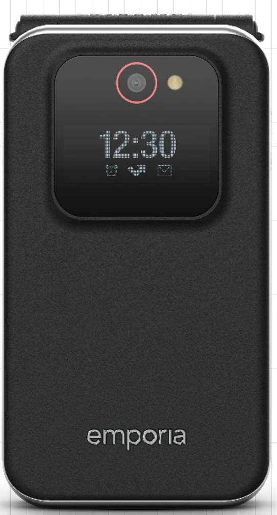 Emporia JOY black - feature phone - 128 MB - GSM
