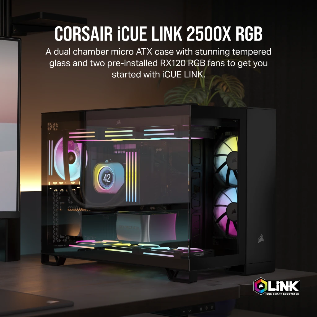 Corsair iCUE LINK 2500X RGB - Chassi - Tower - Svart, bild 2