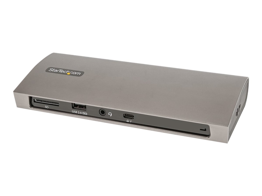 StarTech.com Thunderbolt 4 Dock, 96W Power Delivery, Single 8K/Dual Monitor 4K 60Hz, 3xTB4/USB4 ports, 4xUSB-A, SD, GbE, Thunderbolt 4 Docking Station for Windows or TB3 MacBook, 0.8m - Dockningsstation - Thunderbolt 4 - 3 x Thunderbolt - 1GbE - Nordamerika