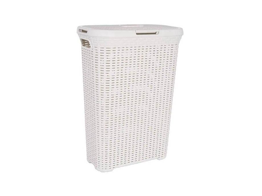 Curver Natural Style tvättkorg 40 L, krämfärgad