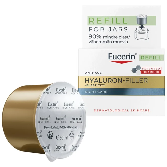 Eucerin HYALURON-FILLER + ELASTICITY Night Cream 50 ml, Refill, bild 2