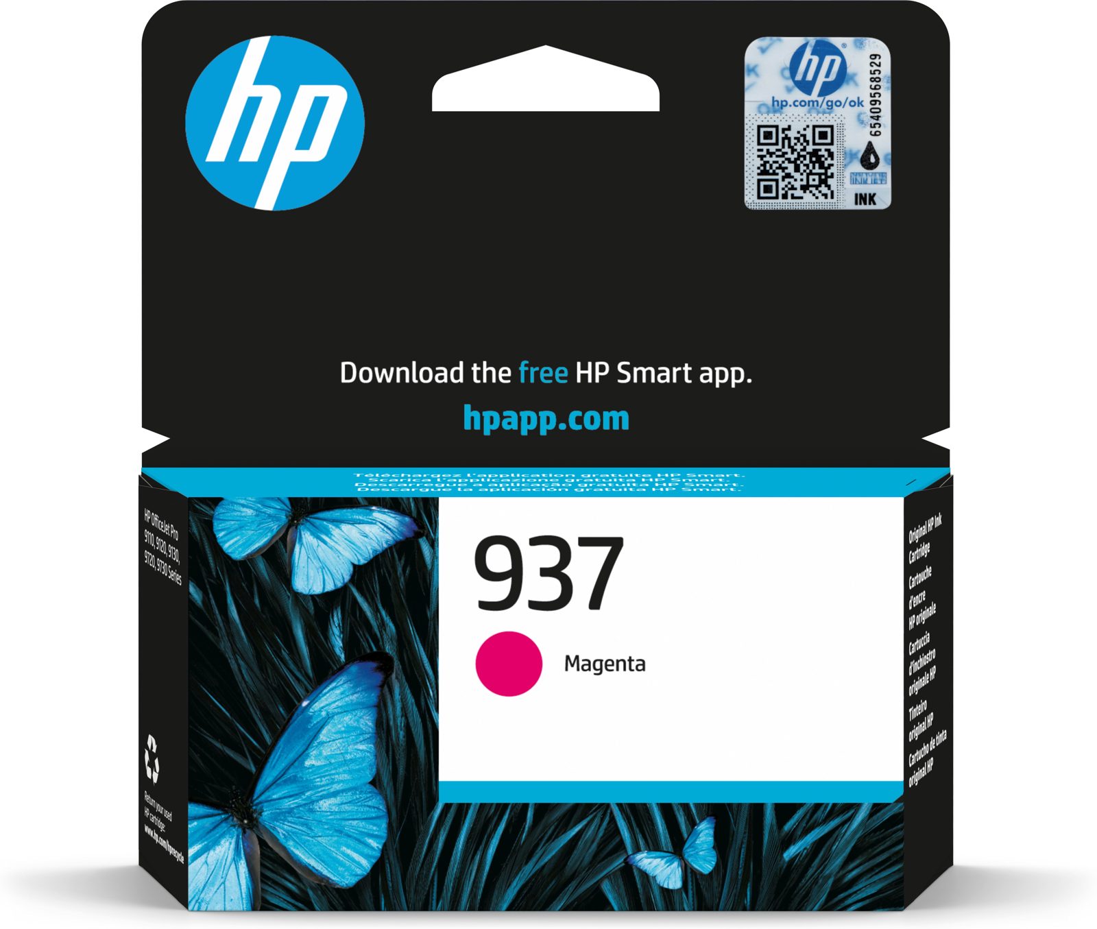 HP 937 bläckpatron, magenta, bild 3