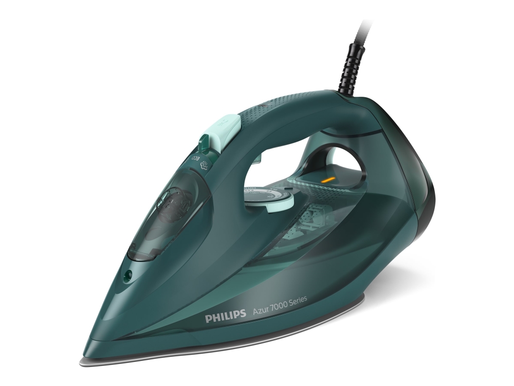 Philips Azur 7000 Series DST7050 - Ångstrykjärn med automatisk avstängning - sula SteamGlide Elite - 2800 W - grön
