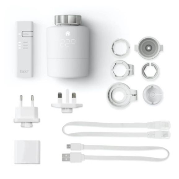 tado Smart startpaket V3+ och En radiatortermostat