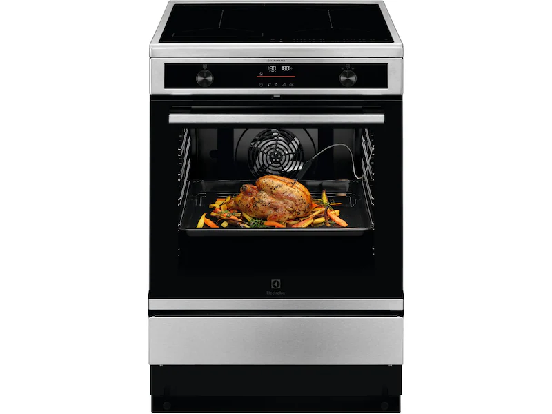 Electrolux 600 SteamBake induktion 60 cm pyrolys (stål)