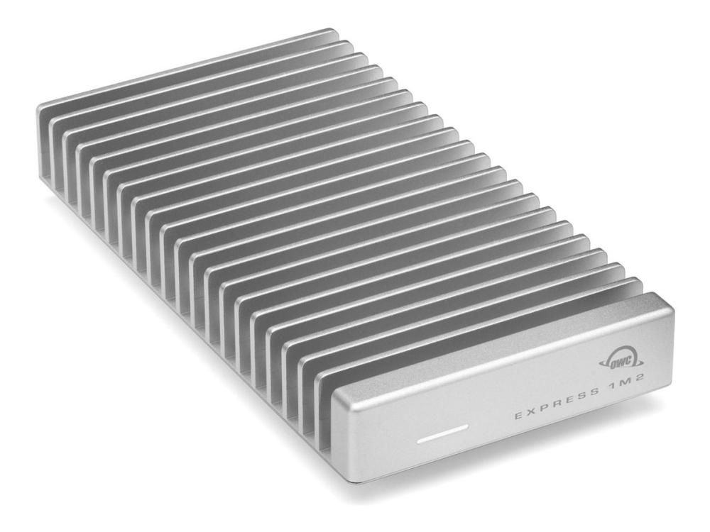 OWC Express 1M2 M.2 NVMe SSD-kabinett USB4 40 Gbit/s, silver