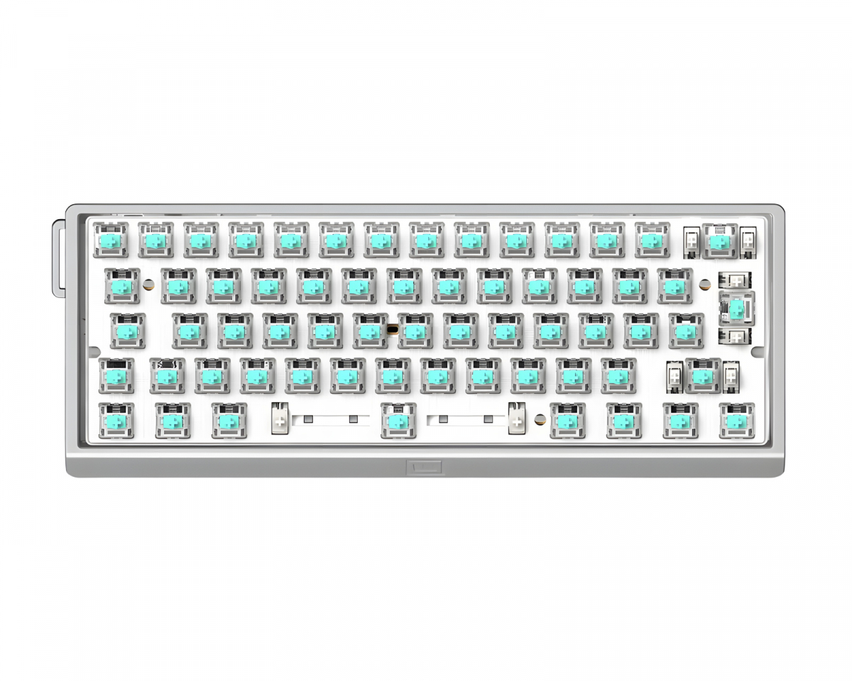 Wooting 60HE V2 Tangentbord - ISO Non Split Spacebar - Silver Aluminium, bild 2