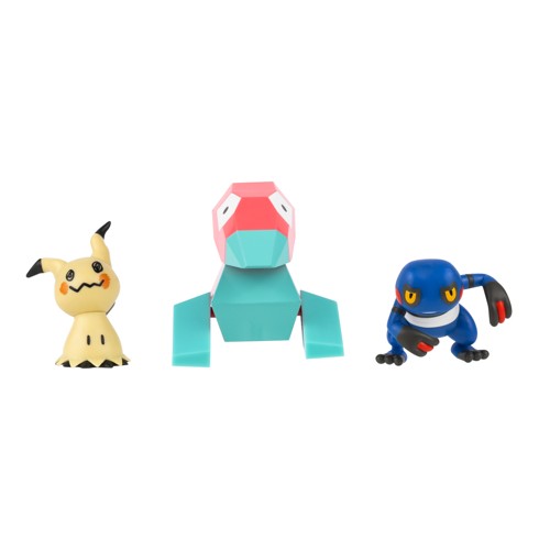 Pokémon - Battle Figure 3 pack - Mimikyu, Porygon & Croagunk (PKW4091)